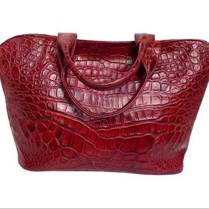 Veari Crocodile Leather Tote